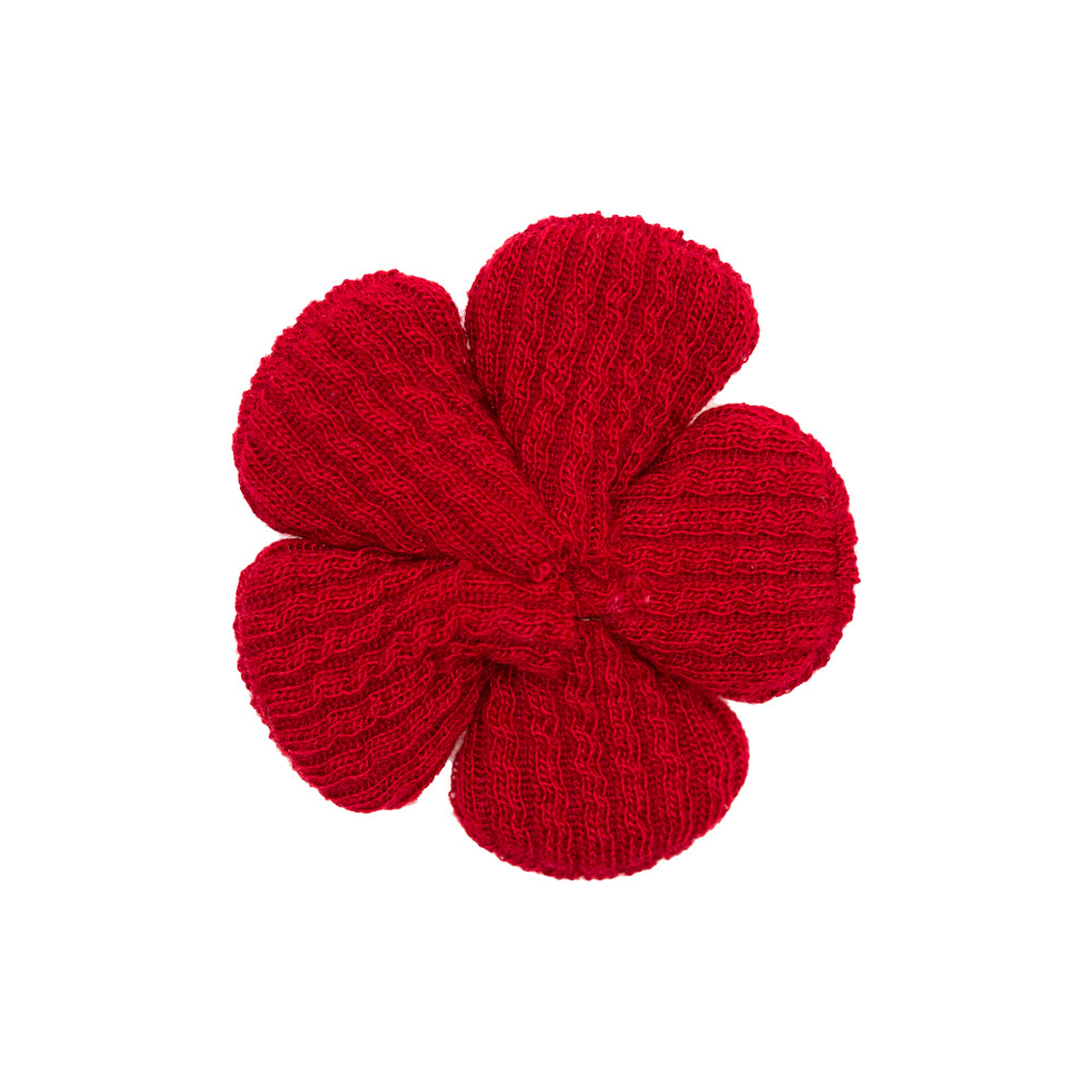 Italian Red and Tradewinds Flower Applique - 2
