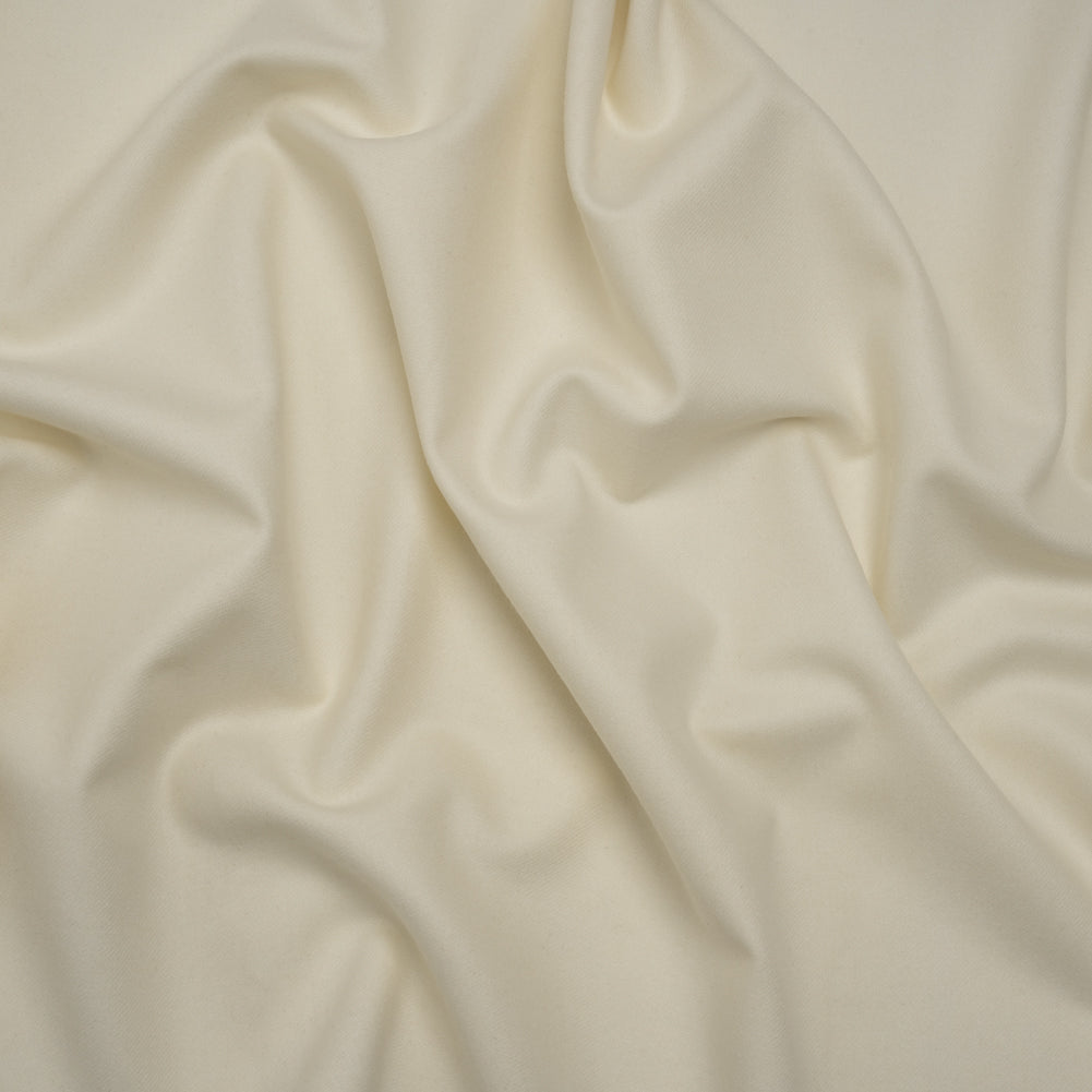 Super 120s Wool Twill Suiting Made in Italy - Cream - Deadstock - Joann Fabrics