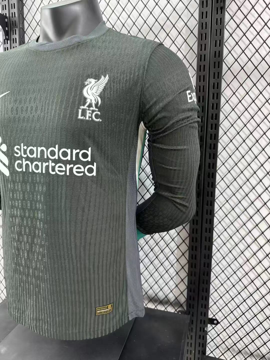 2024/2025 Long Sleeve Liverpool Away Player Version Football Shirt 1:1 Thai Quality