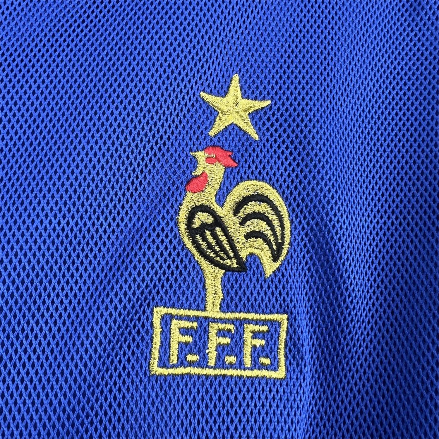 Retro France 2002 Home Jersey - Fans Version - UnitedFutballJersey