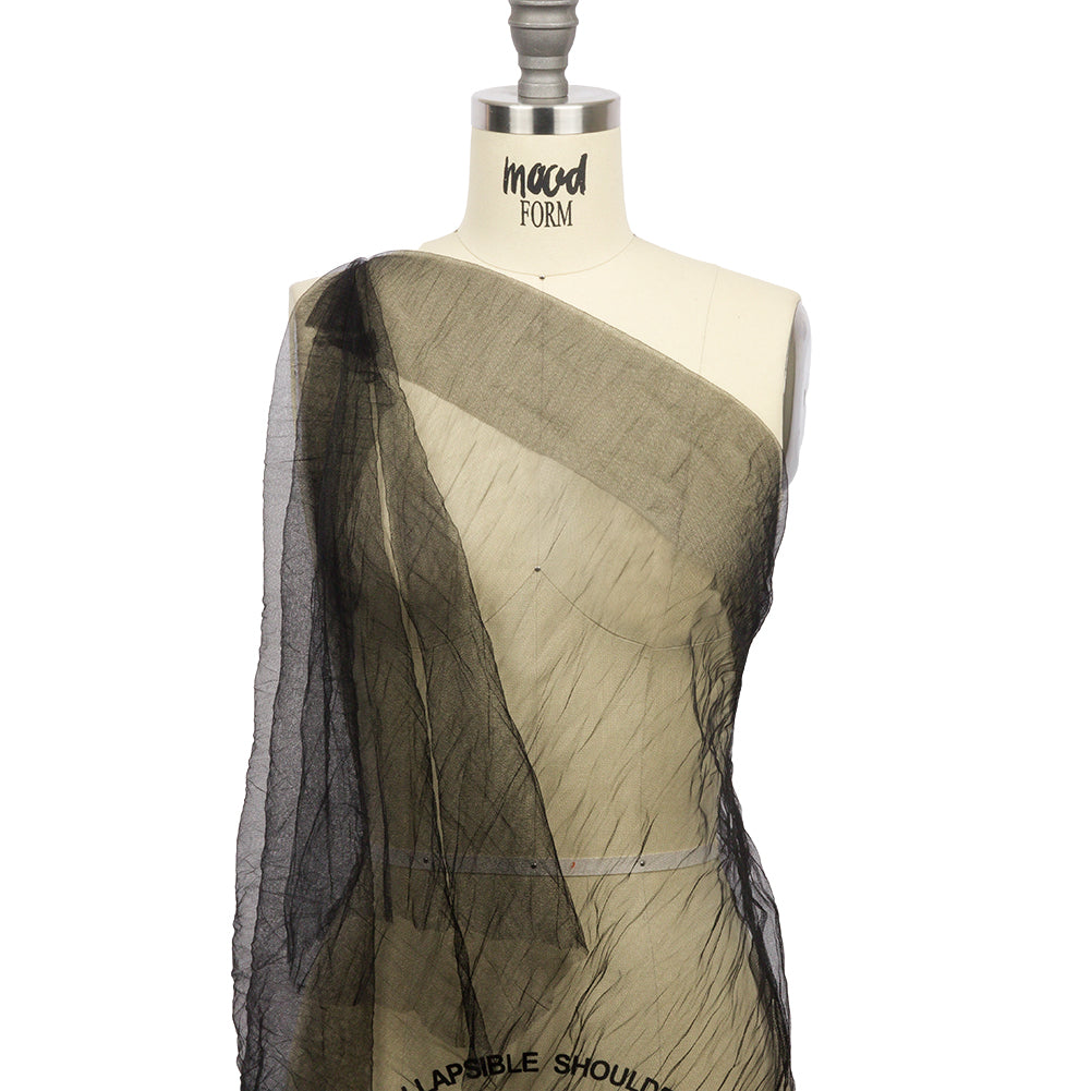 Crinkled Soft Polyester Tulle - Black - Poplar Collection - Joann Fabrics