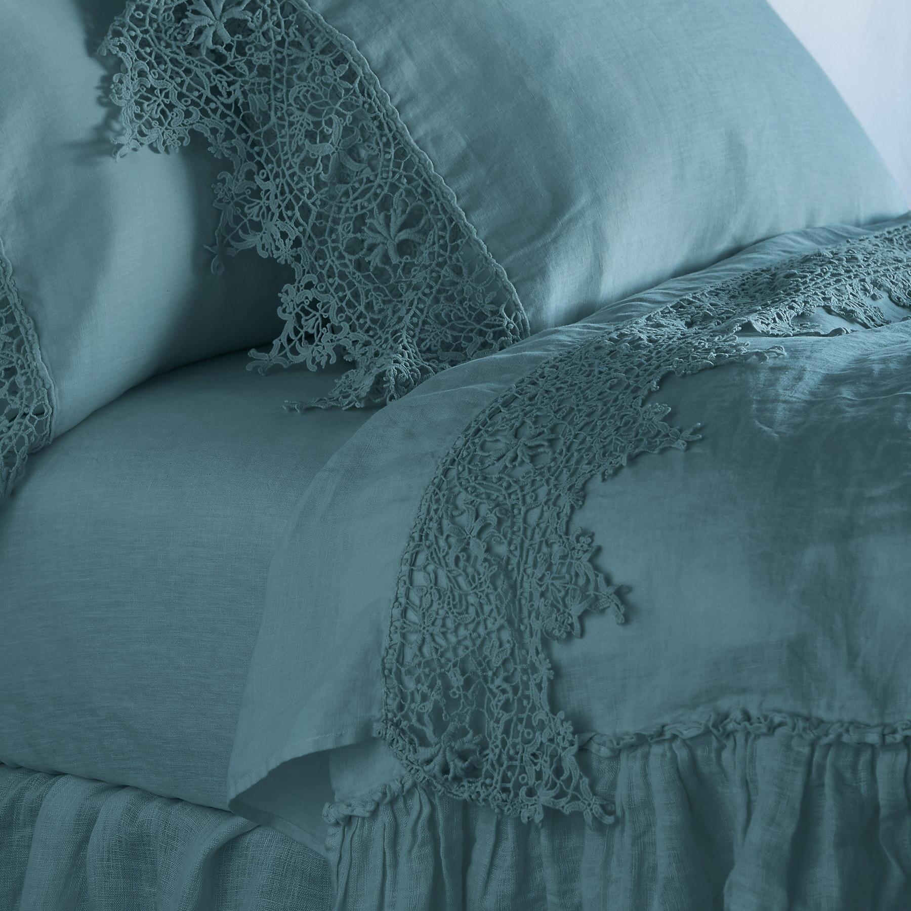 Gossamer Linen Lace Flat Sheet - Blair Catalog