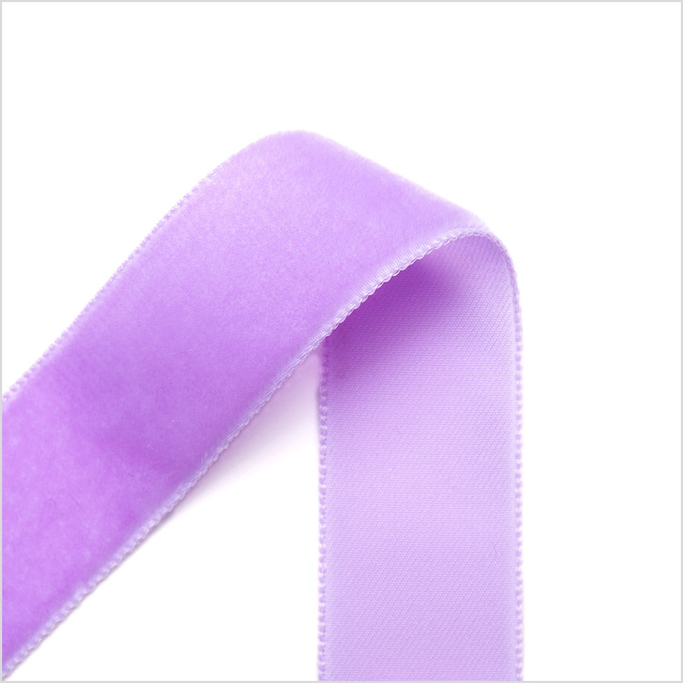 Single Faced Velvet Ribbon Made in Italy - 7/8