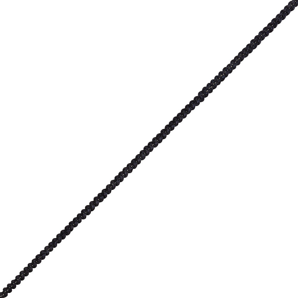 Navy and Gray Cotton Blend Braided Trim - 0.25