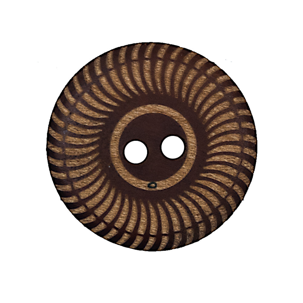 Natural Etched 2-Hole Wood Button - 44L/28mm - Joann Fabrics