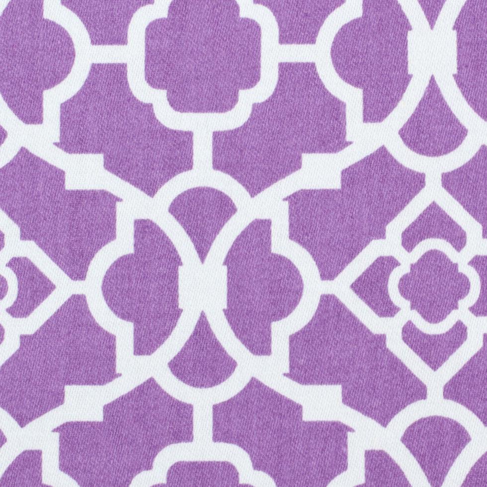 Violet Lattice Printed Cotton Twill - Joann Fabrics