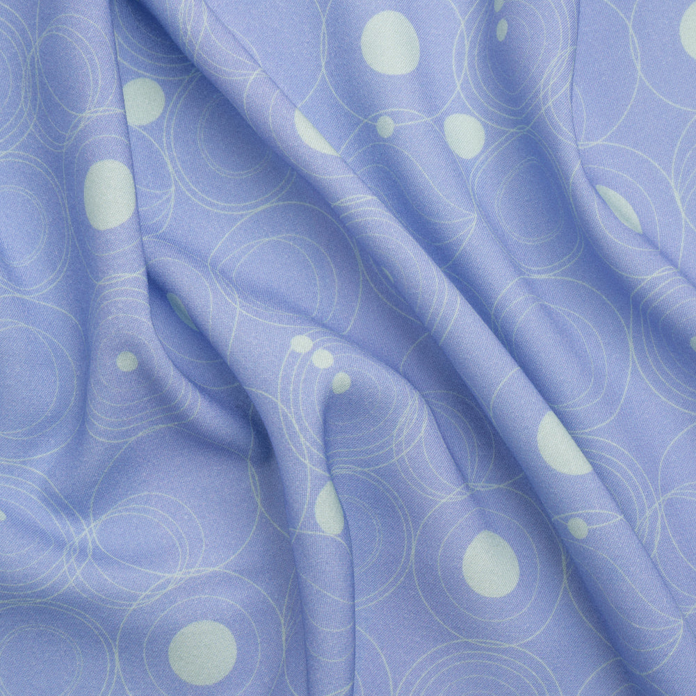 Mood Exclusive Blue Planetary Place Stretch Sustainable Rayon Batiste - Joann Fabrics