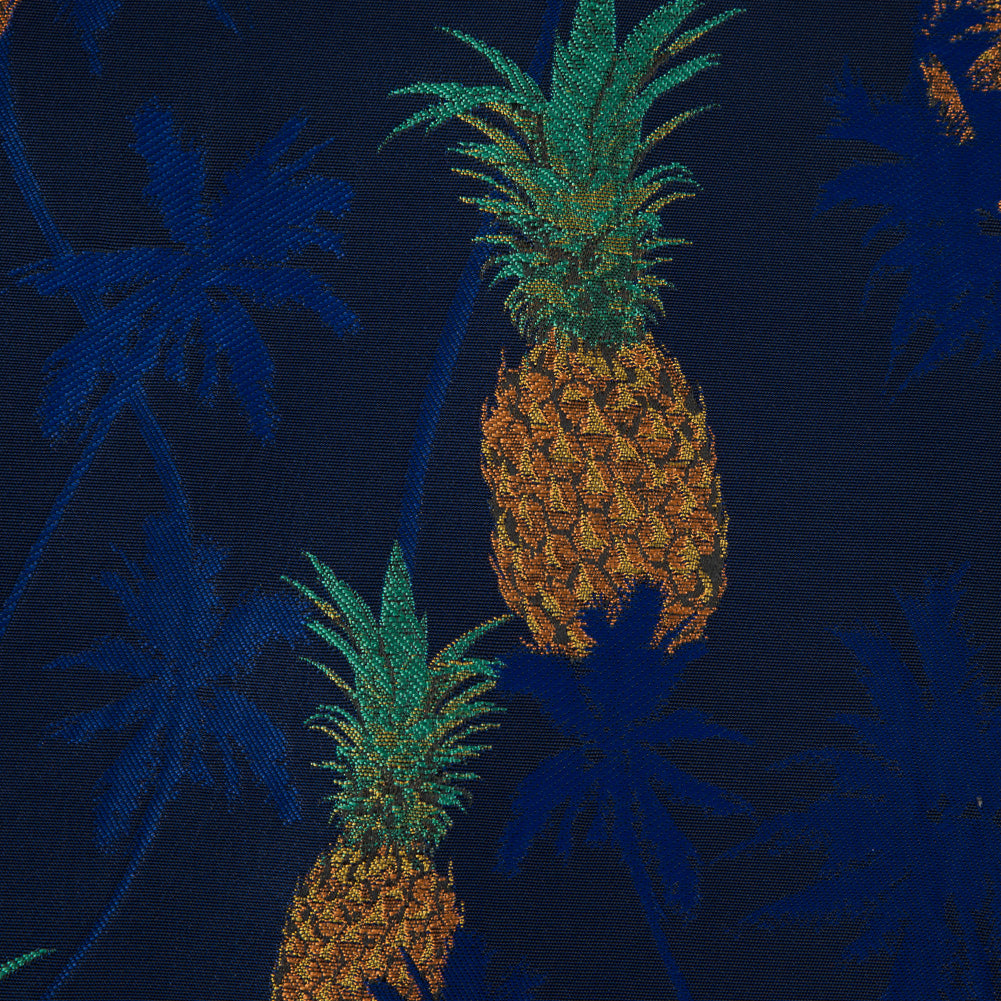Royal Blue Pineapple Polyester Jacquard - Joann Fabrics