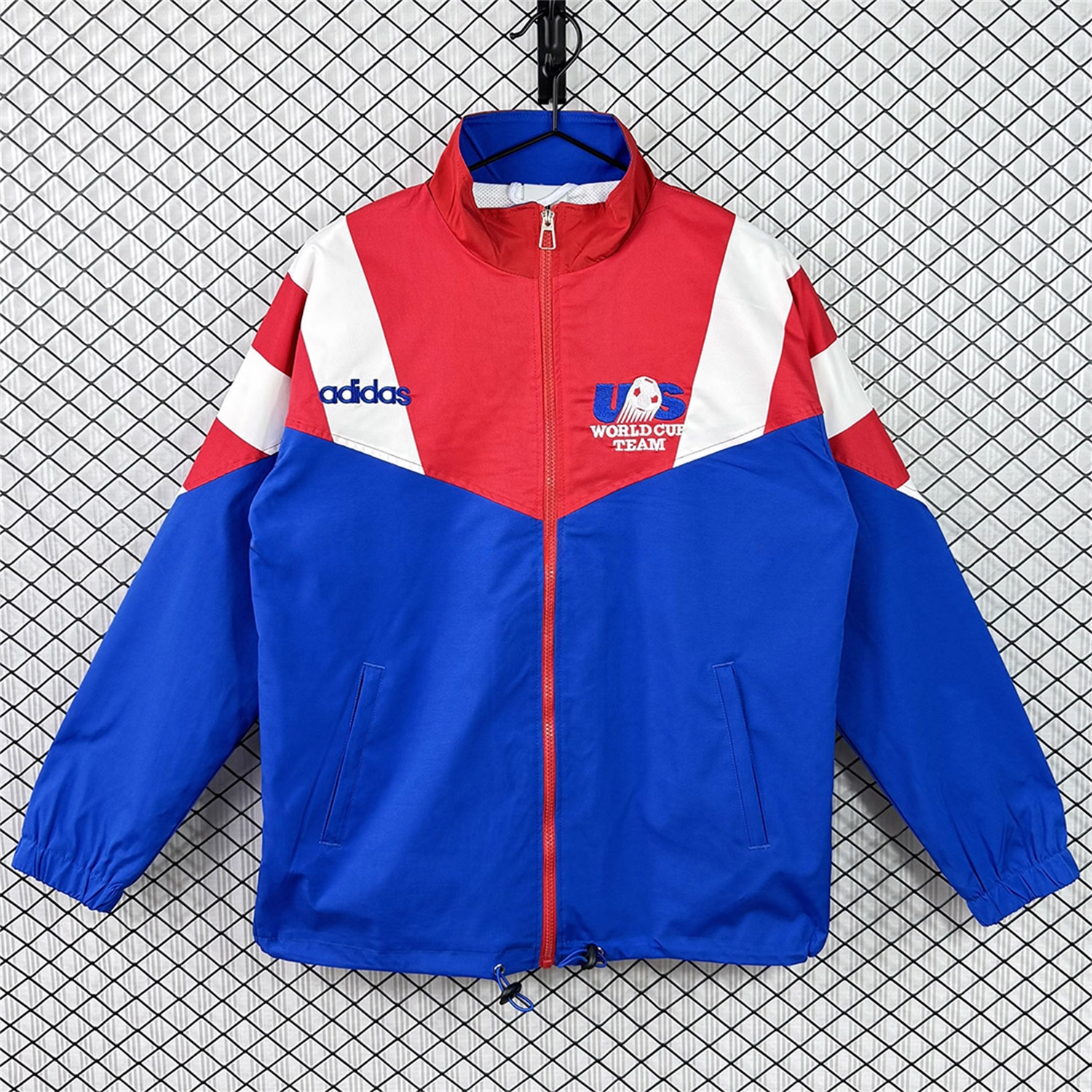 Retro United States USA 1994 Windbreaker - Blue With Red - UnitedFutballJersey
