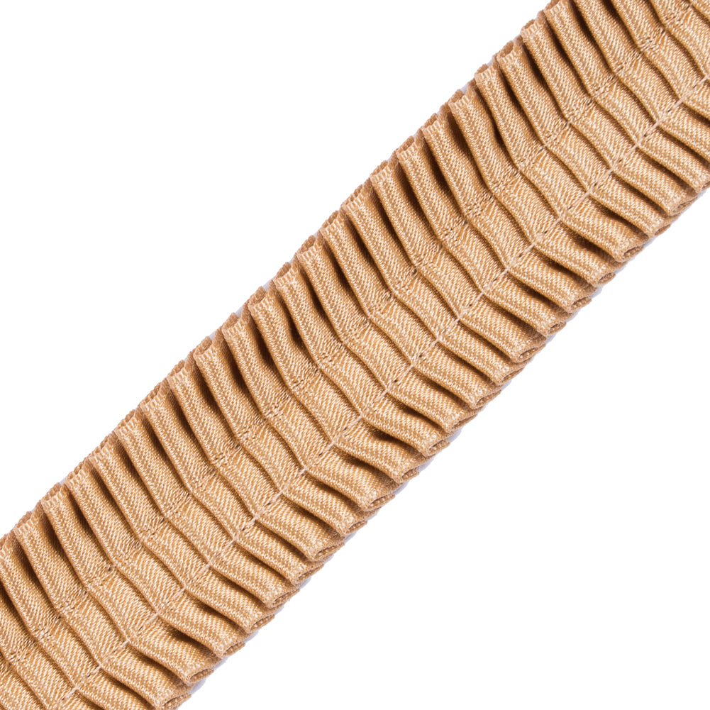 Italian Gold Deep Knife Pleated Trimming - 1