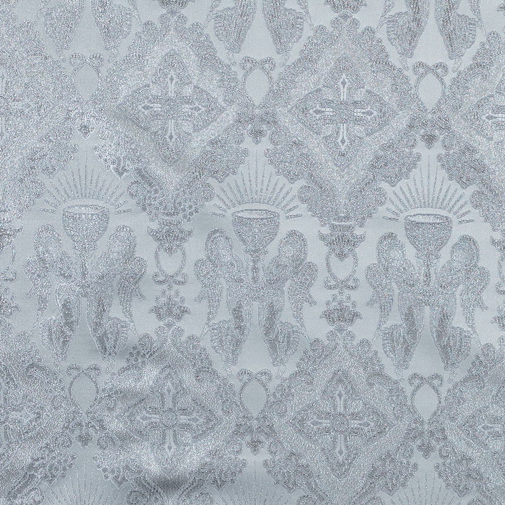 Metallic Silver and White Vestment Jacquard - Joann Fabrics