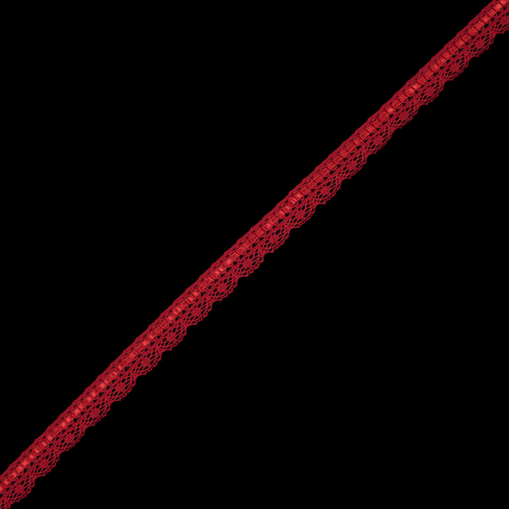 Red European Crochet Trim - 0.75