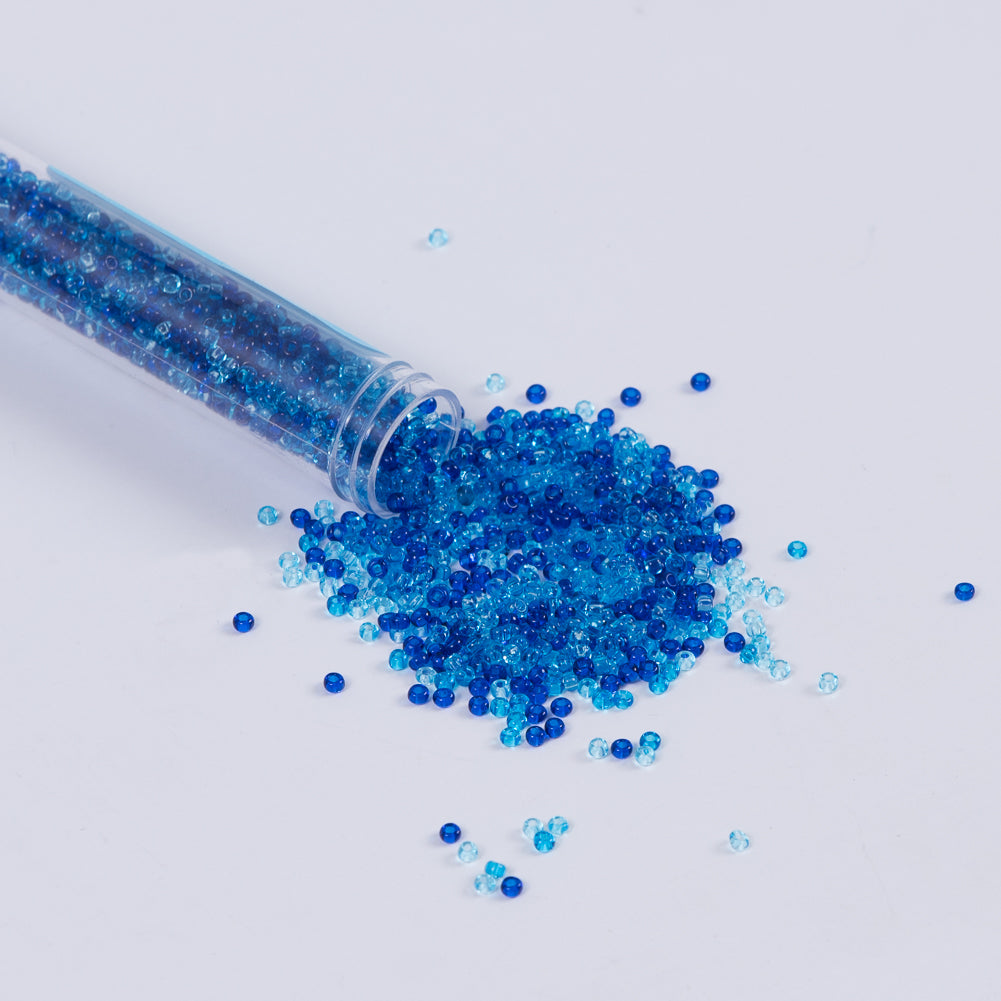 Clear Aqua Mixed Czech Seed Beads - Size 10 - Joann Fabrics
