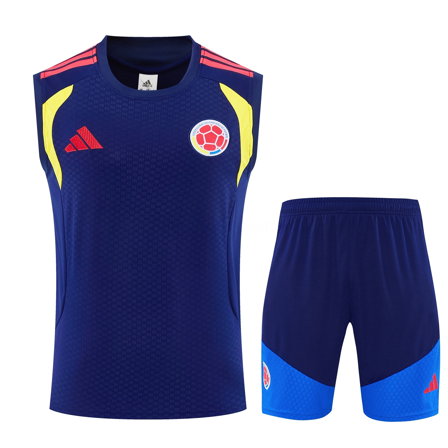 Colombia 2026 Vest Training Set - Dark Blue Vest and Shorts - UnitedFutballJersey