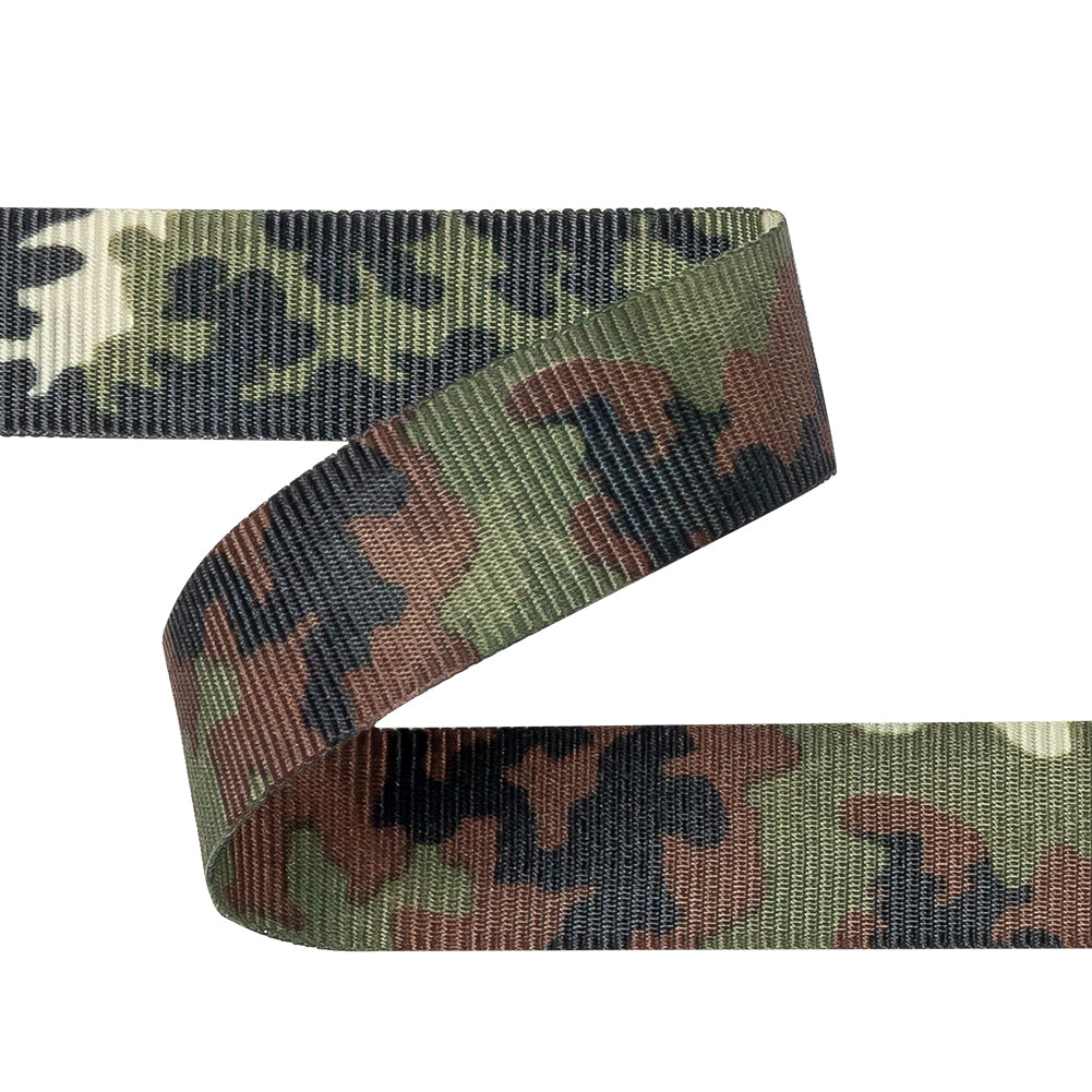 Italian Camouflage Grosgrain Ribbon - 0.625