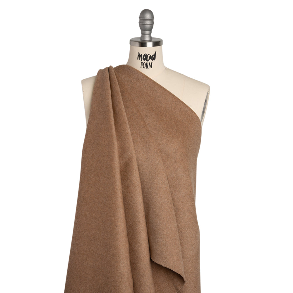 Virgin Wool and Cashmere Double Cloth Coating - Heathered Beige - Astana Collection - Joann Fabrics