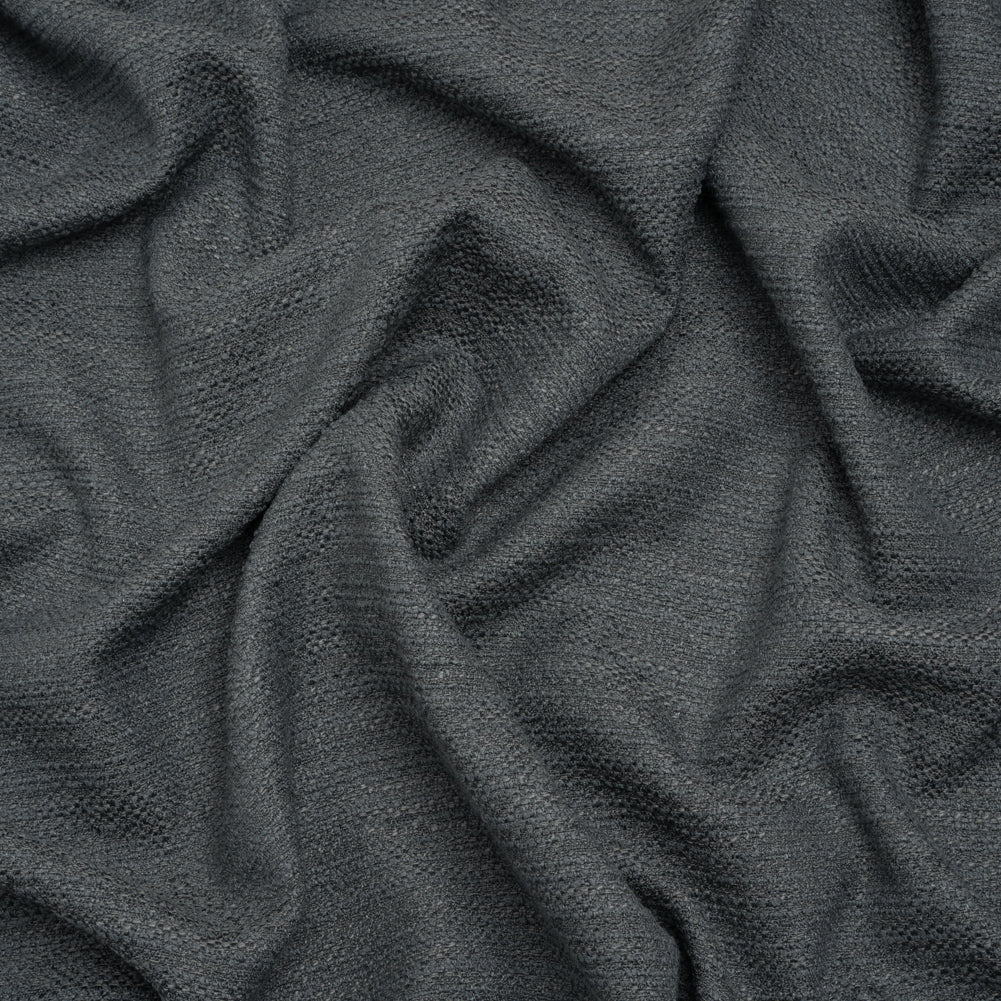 Textured Recycled Polyester Woven - Slate Boucle Stripes - British Imported - Joann Fabrics