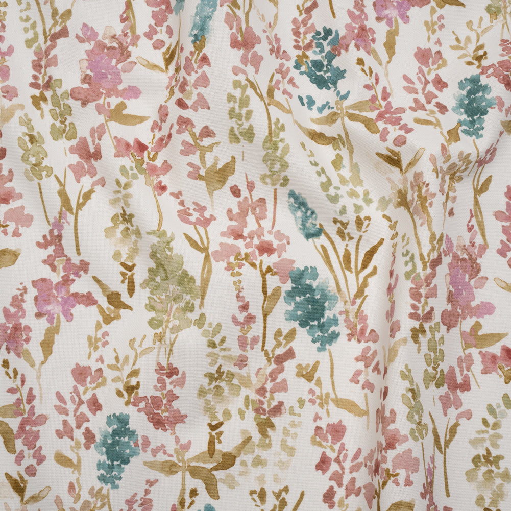 Printed Cotton Canvas - Peony Painterly Flowers - British Imported - Joann Fabrics