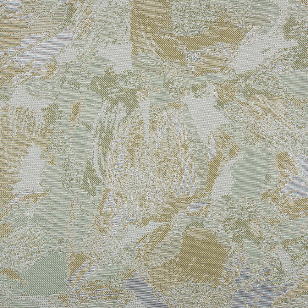 Metallic Silver/Green Abstract Jacquard/Brocade - Joann Fabrics