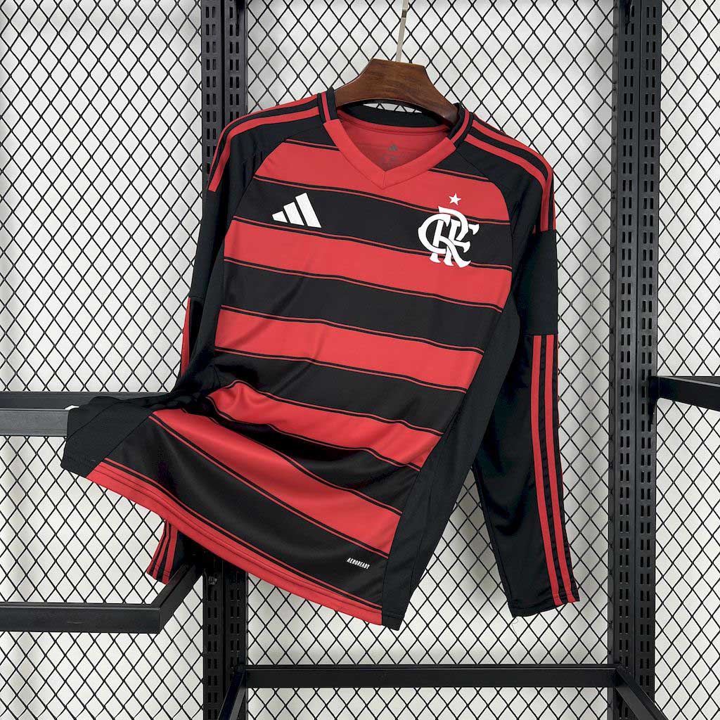 2025/2026 Flamengo Long Sleeves Home Football Jersey 1:1 Thai quality