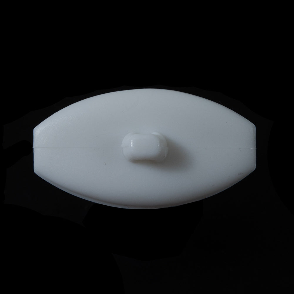 White Bevel Cut Oval Button - 60L/38mm - Joann Fabrics