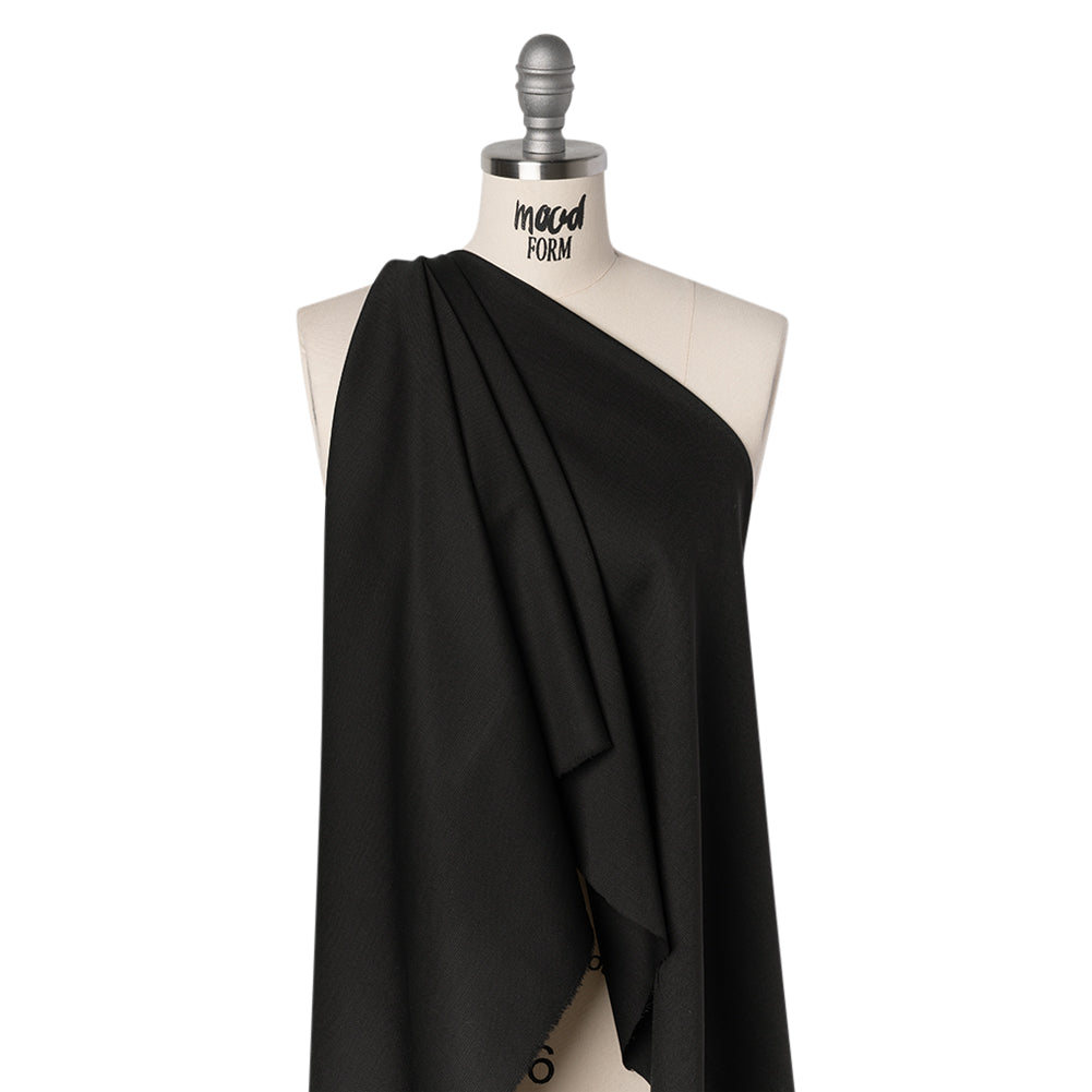 Textured Stretch Wool Suiting - Black - Deadstock - Joann Fabrics