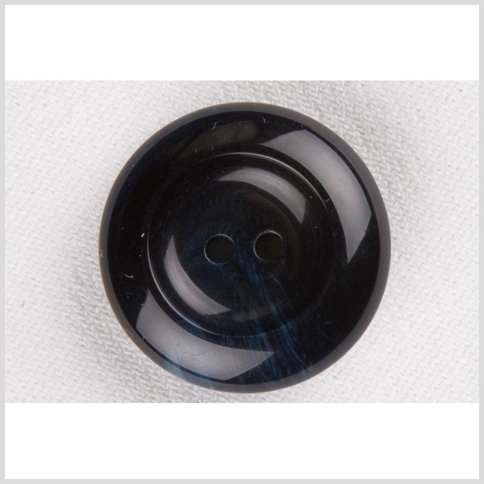 Plastic 2-Hole Button - 28L/18mm - Glossy Navy Blue Swirls - Joann Fabrics