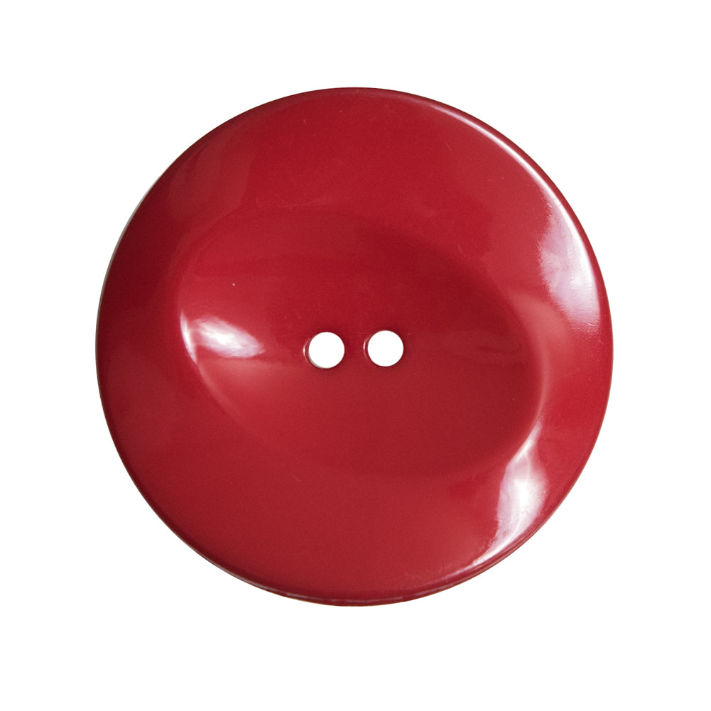 Italian Red Concaved Plastic 2-Hole - 44L/28mm - Joann Fabrics