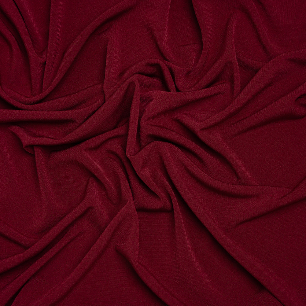 Stretch Polyester Tricot - Wine Red - Designer Deadstock - Joann Fabrics