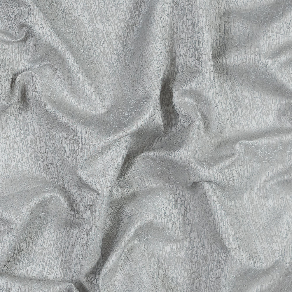 Satin-Face Jacquard - Silver Crackle - British Imported - Joann Fabrics