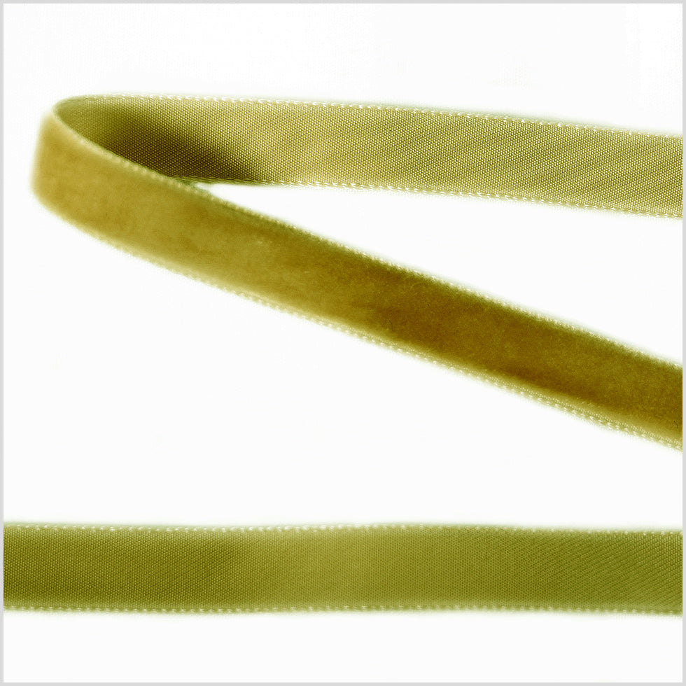 Single Faced Velvet Ribbon Made in Italy - 3/8