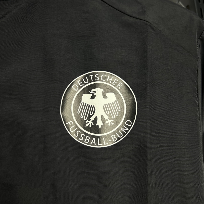 2024-2025 Germany Windbreaker Soccer Jersey Black