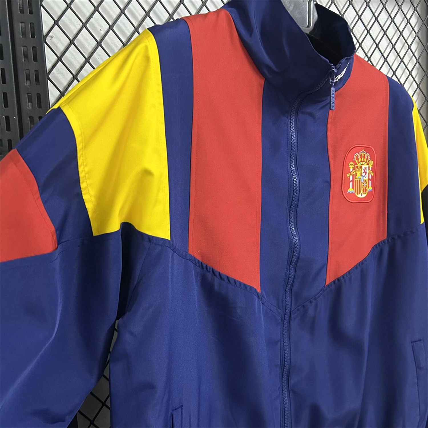 Spain 2026 EQT Windbreaker Jackety - Blue - UnitedFutballJersey