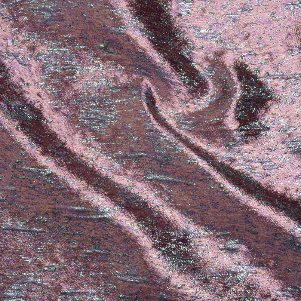 Metallic Brocade - Peach, Pale Pink and Sky Blue Mottled Abstract - Joann Fabrics