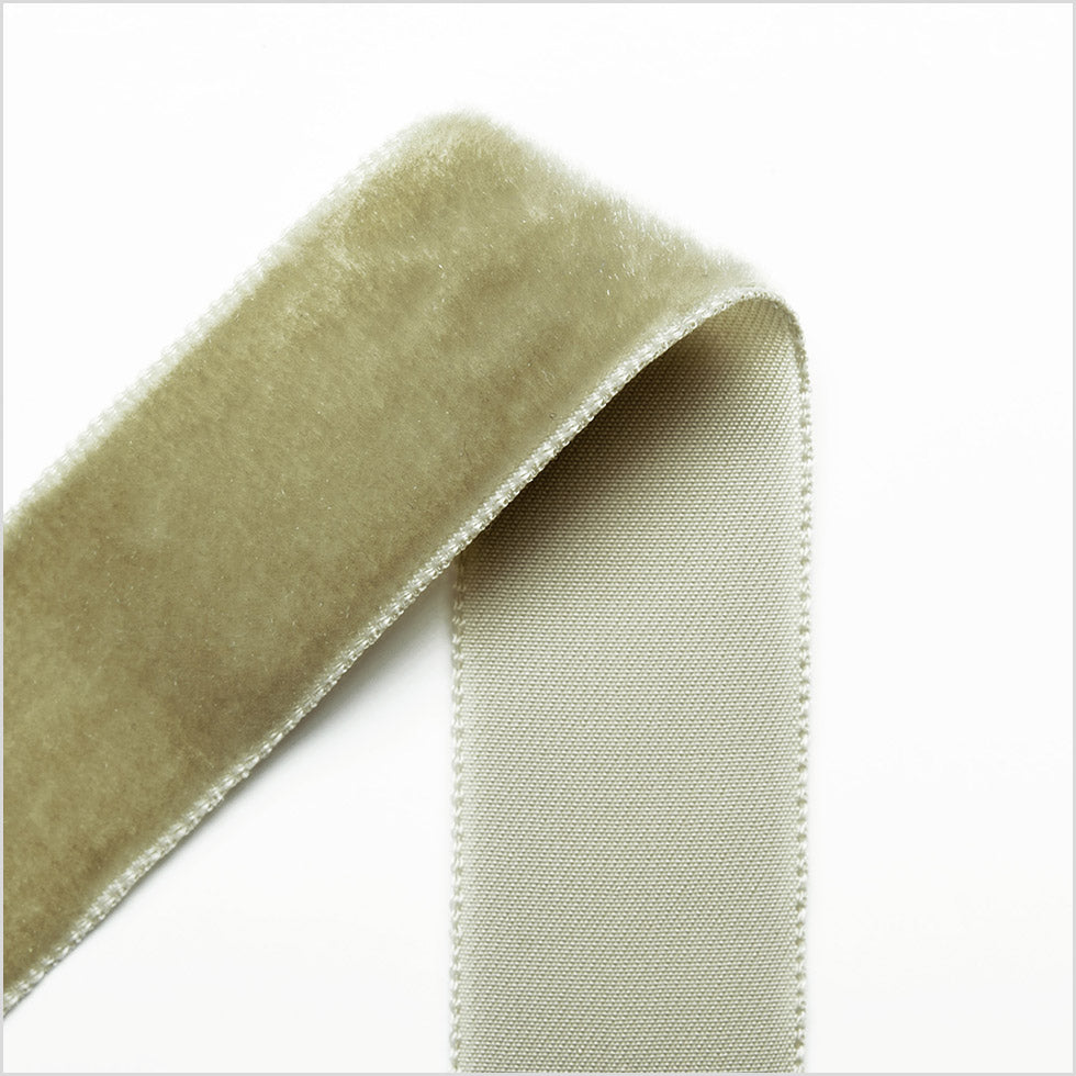 Single Faced Velvet Ribbon Made in Italy - 7/8