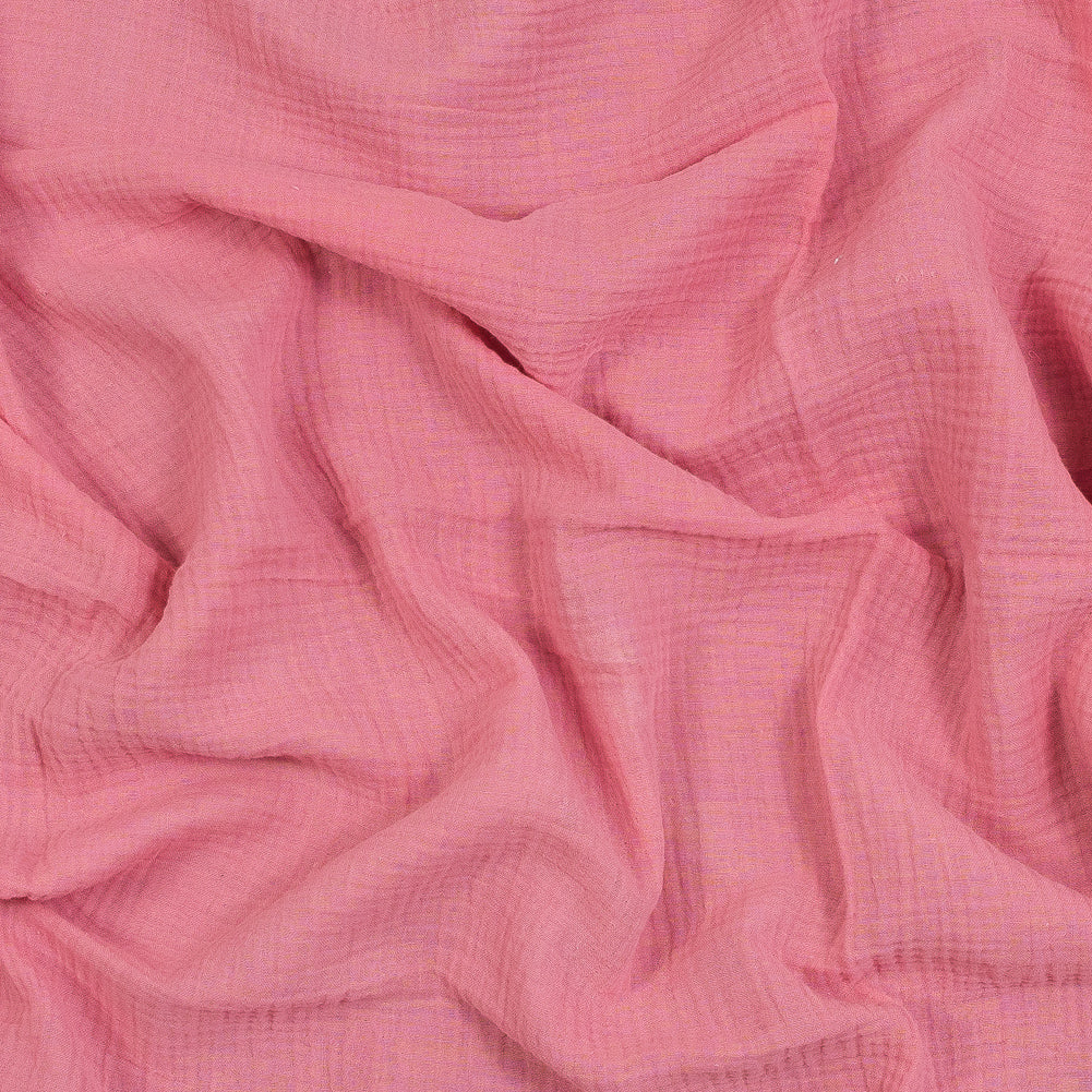 Double Cotton Gauze - Geranium Pink - Talamanca Collection - Joann Fabrics
