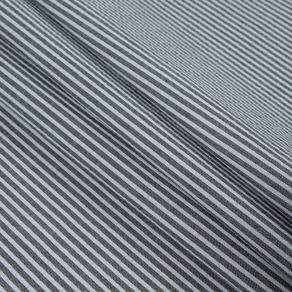 Dewey Black Candy Striped Seersucker - Joann Fabrics
