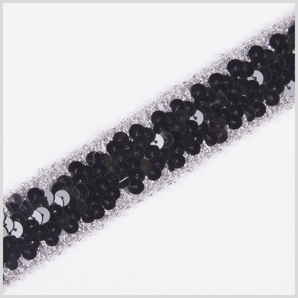 Black/Silver Stretch Sequin - Joann Fabrics