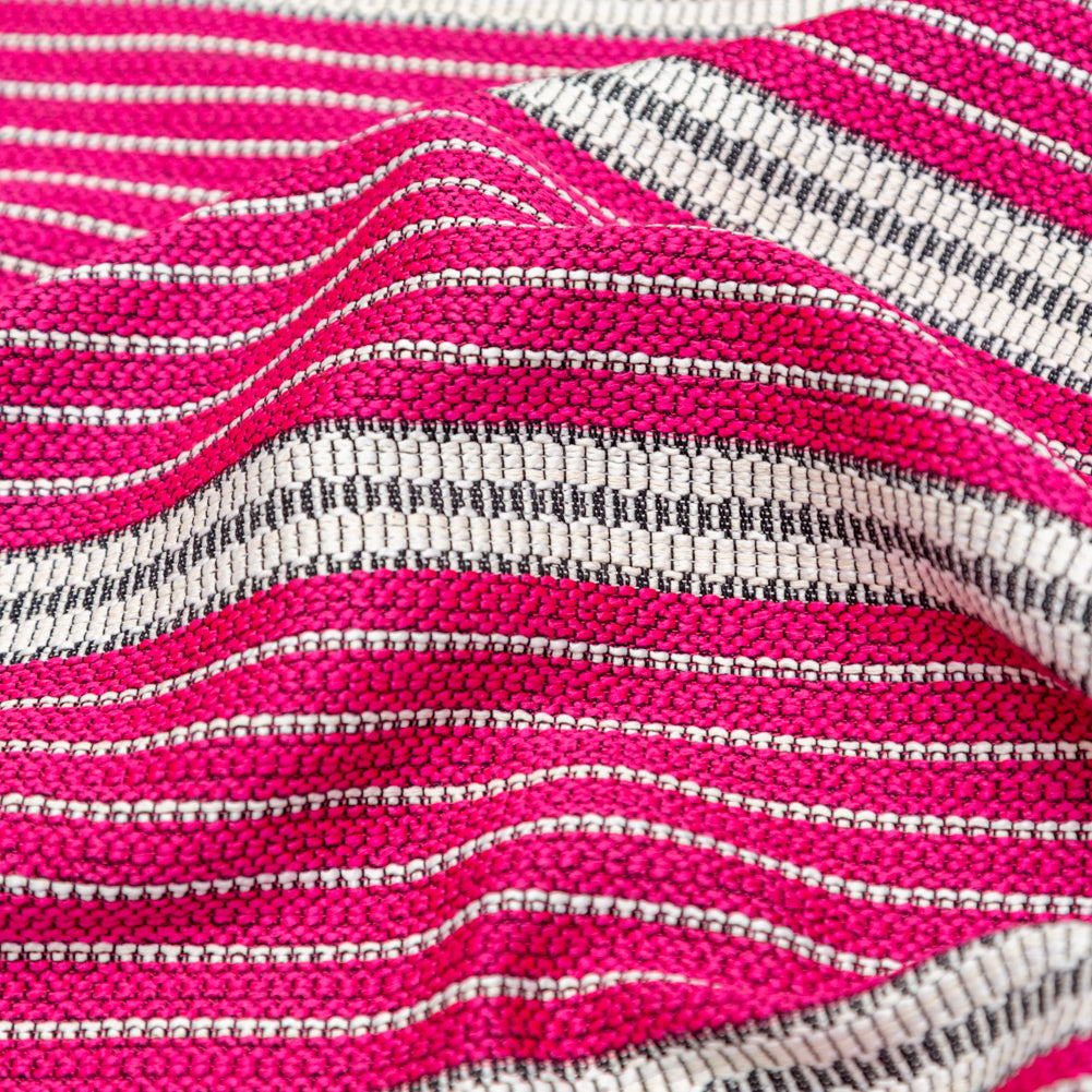 Raspberry Sorbet Striped Tweed - Joann Fabrics
