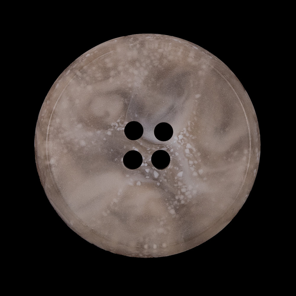 Beige Speckled 4-Hole Narrow Rim Plastic Button - 44L/28mm - Joann Fabrics