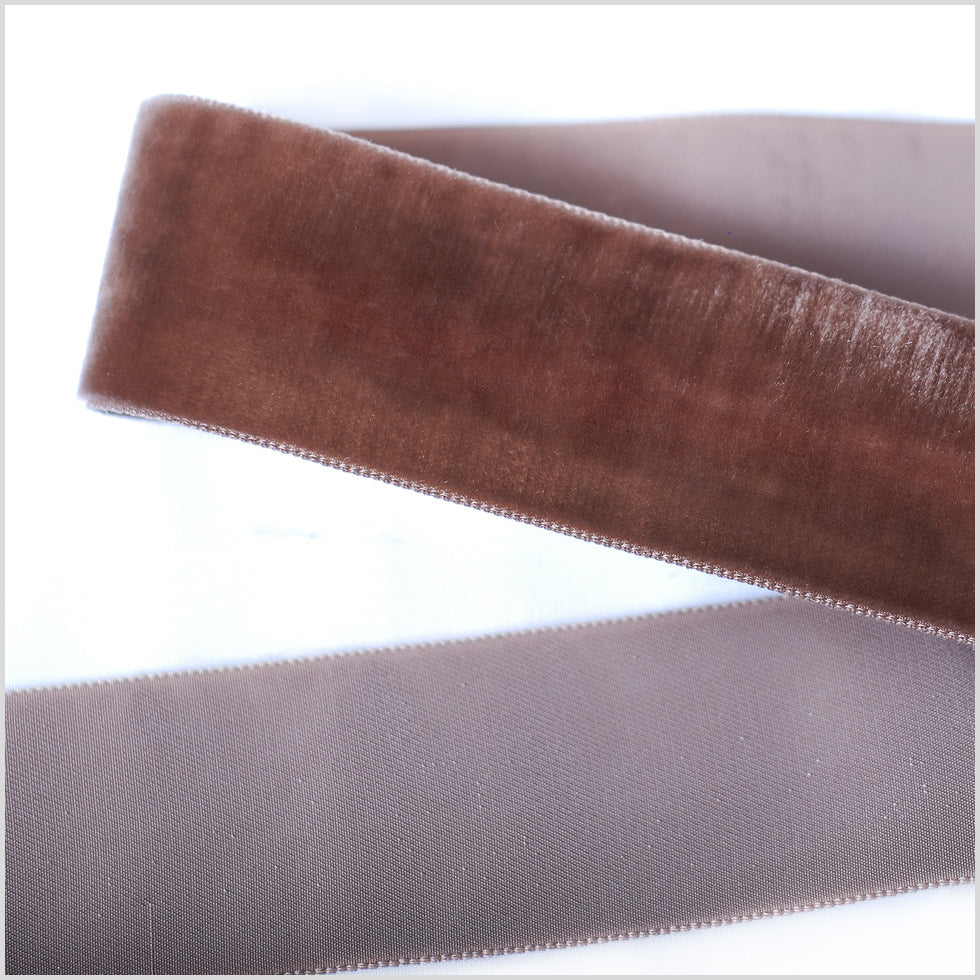 Single Faced Velvet Ribbon Made in Italy - 1.5