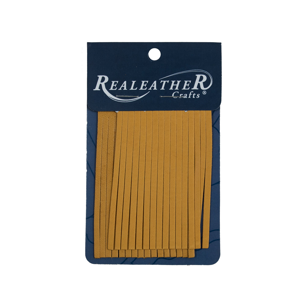 Realeather Gold Deerskin Fringe Trim - Joann Fabrics