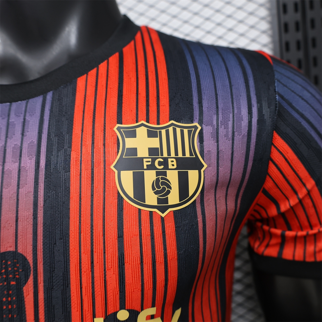 Barcelona 26-27 Grey With Red Special Jersey - Player Version - UnitedFutballJersey