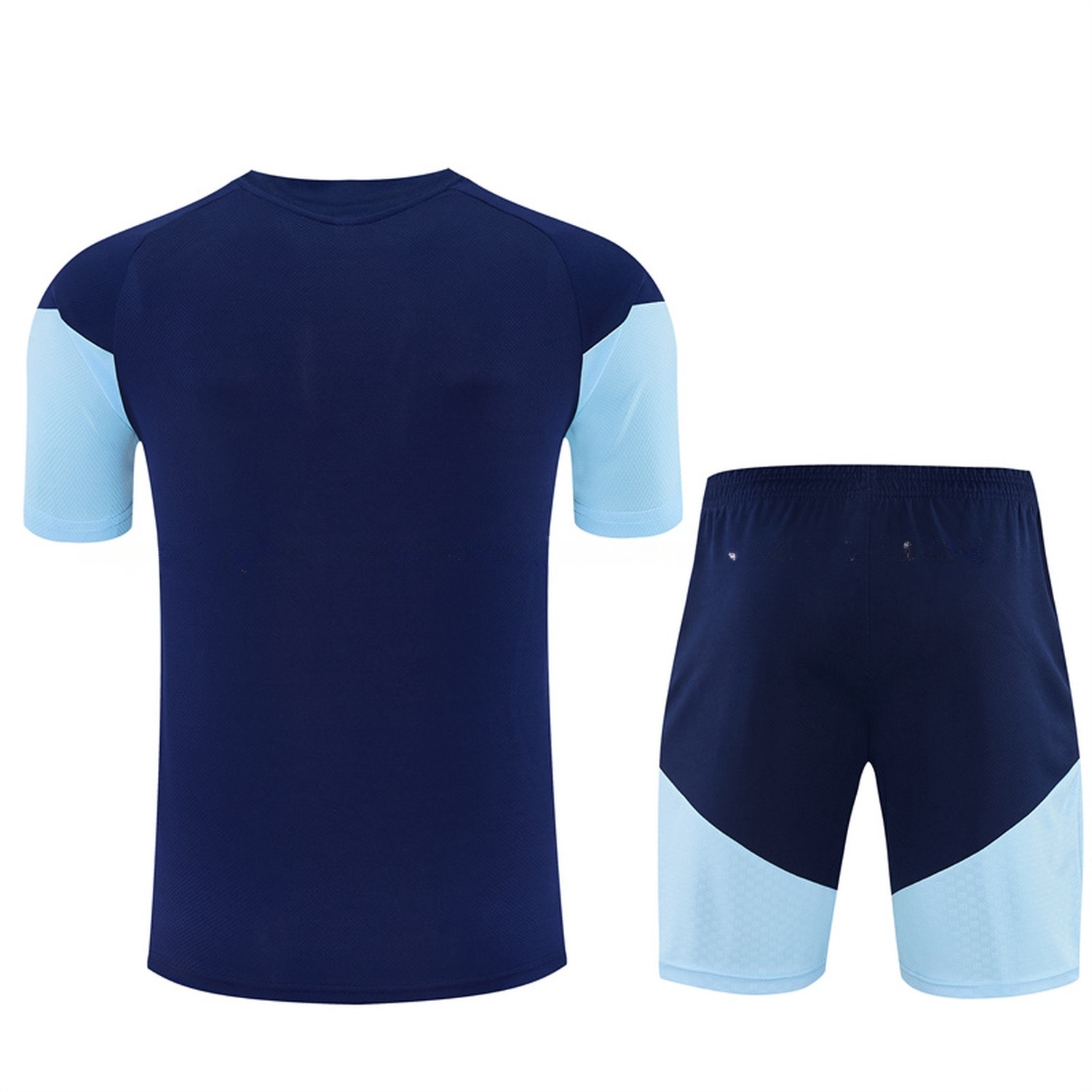 Ajax 26-27 Short-Sleeve Training Set - Deep Blue Top & Deep Blue Shorts - UnitedFutballJersey