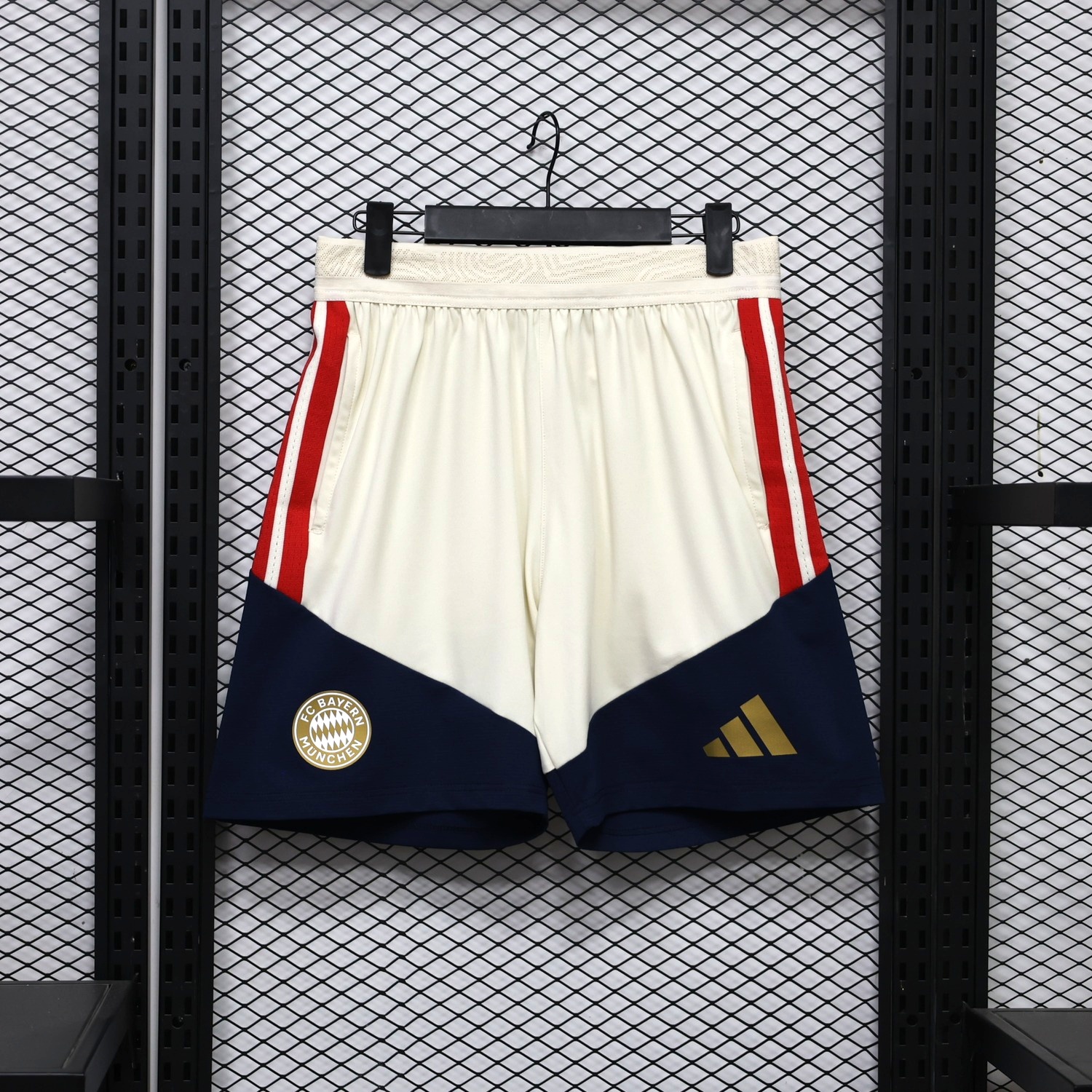 Bayern Munich 26-27 White Blue Shorts - Player Version - UnitedFutballJersey