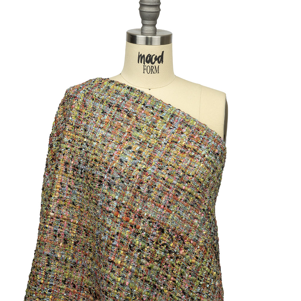 Viscose and Acrylic Chenille Tweed - Rainbow and Black Ink - Newcastle Collection - Joann Fabrics