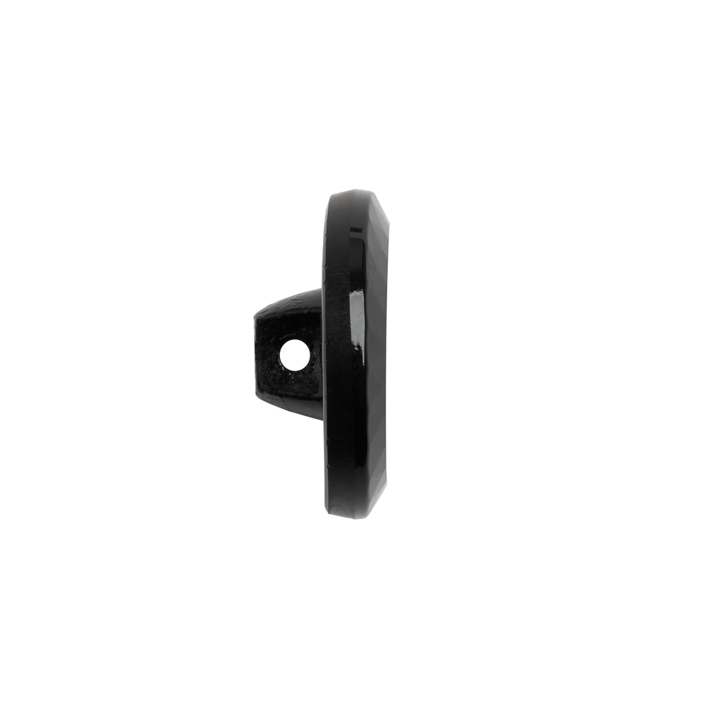 Glass Shank Back Button - Black Faceted Rim - 32L/20mm - Joann Fabrics