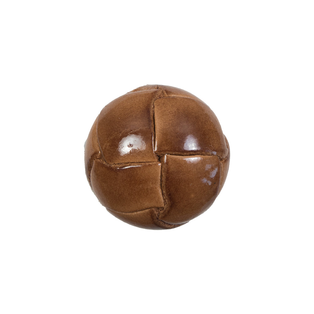 Lacquered Natural Leather Button - 32L/20mm - Joann Fabrics