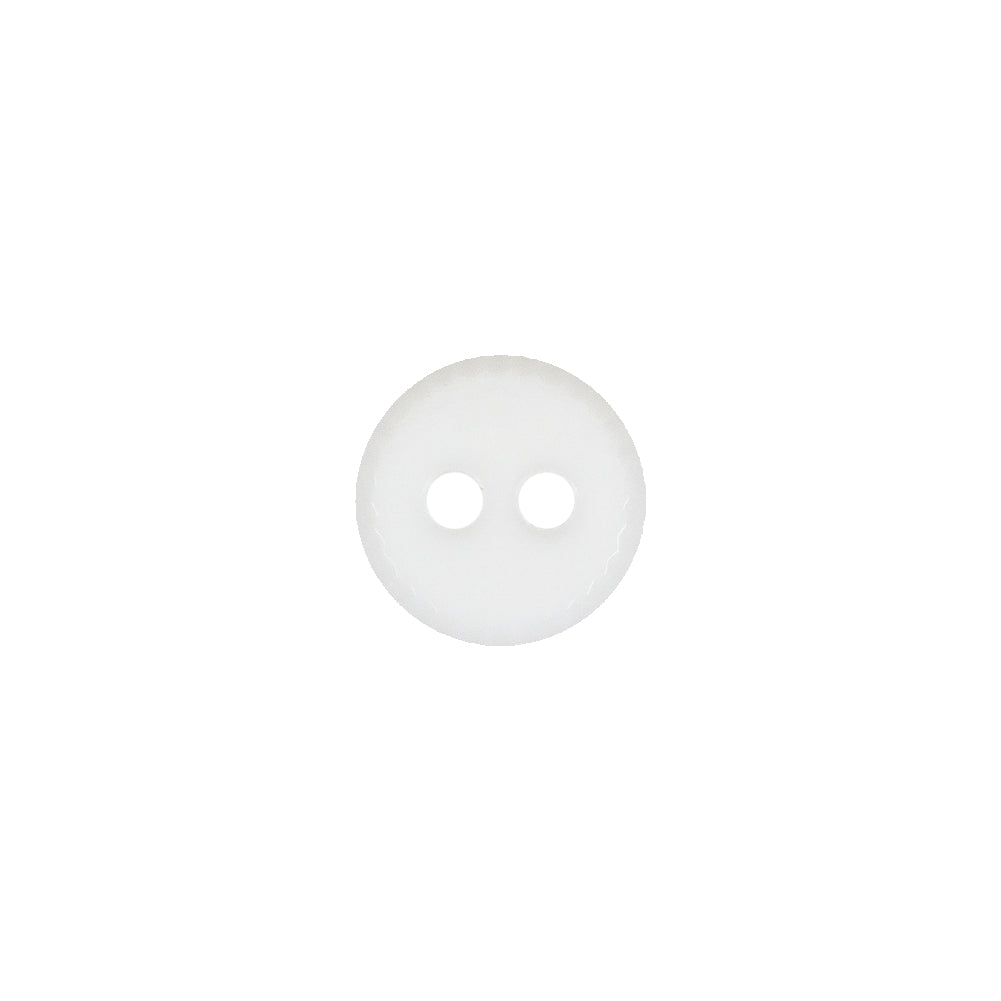 White Sawtooth Rim Plastic 2-Hole Button - 18L/11.5mm - Joann Fabrics