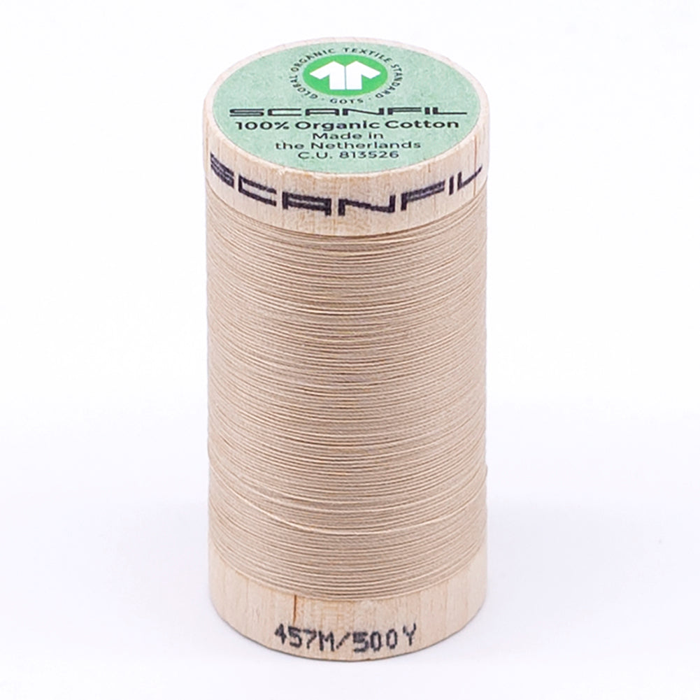 SCANFIL® 50wt Organic Pima Cotton Thread 500 yds - 4873 Ivory Cream - Joann Fabrics